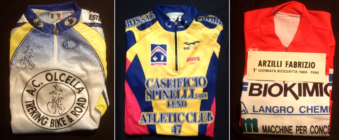 maglie donate al Santuario della Madonna del Ghisallo